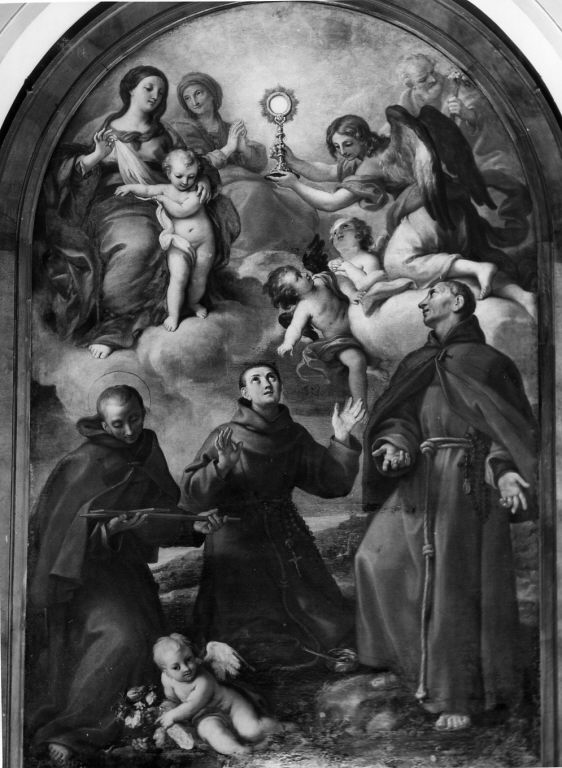 Madonna con bambino, Sant'Anna, San Giuseppe, San Diego di Alcal&agrave;, S